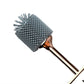 Wall-Mounted Toilet Brush with Silicone Head and Holder