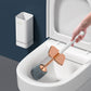 Wall-Mounted Toilet Brush with Silicone Head and Holder