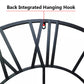 large Black Wall Clock with Roman Numerals