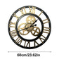 Vintage Wall Clock with Wooden Gears