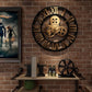 Vintage Wall Clock with Wooden Gears