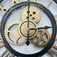Vintage Wall Clock with Wooden Gears