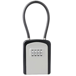 Wall Mount Key Safe Aluminum Alloy with Combination Lock