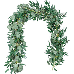 Artificial Greenery Wreath Eucalyptus