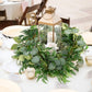 Artificial Greenery Wreath Eucalyptus