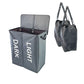 Laundry Hampers Dual Compartment Foldable Oxford