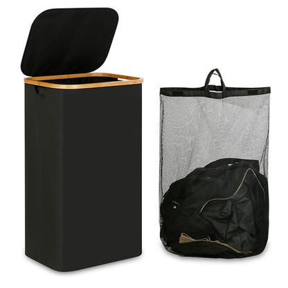 Dirty Clothes Basket with Lid Large Capacity