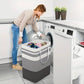 Dirty Laundry Basket Waterproof Canvas Foldable Large Capacity
