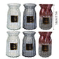 Lightweight, durable glass vase with 10 cm diameter and 18 cm height