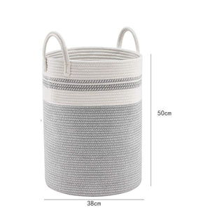 Cotton Rope Laundry Baskets with Handles
