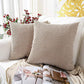 Sofa Cushion Covers for Hotels Plush Fabric with Zipper