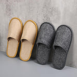 Disposable Hotel Slippers - 50 Pairs Closed Toe Terry Style for Guests