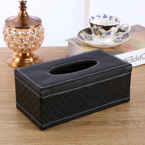 Tissue Box PU Leather Rectangular Design for Standard Tissues