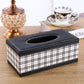 Tissue Box PU Leather Rectangular Design for Standard Tissues