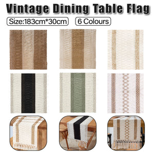 Cotton Table Runner for Stylish Dining Room Table Decor