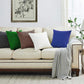 Sofa Cushion Covers for Hotels Plush Fabric with Zipper
