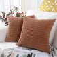 Sofa Cushion Covers for Hotels Plush Fabric with Zipper