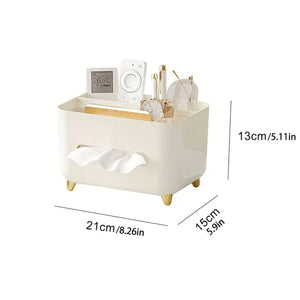 Multifunctional Tissue Box Holder for Hotels and BnBs