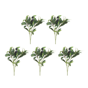 Fake Olive Branches 5pcs