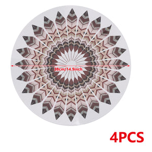 Heat-Resistant PVC Placemats Round Table Mats