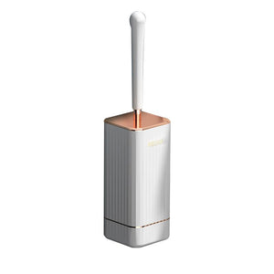 Wall-Mounted Toilet Brush with Silicone Head and Holder